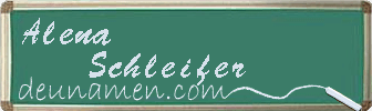 Alena Schleifer Visitenkarte